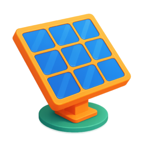 20251015_1933_Icône Solaire 3D_simple_compose_01k7mevh04ev9s7z89hvkr4505