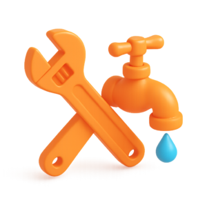 20251015_1946_Icône Plomberie 3D_simple_compose_01k7mfkyn4f3s872jdq12by053